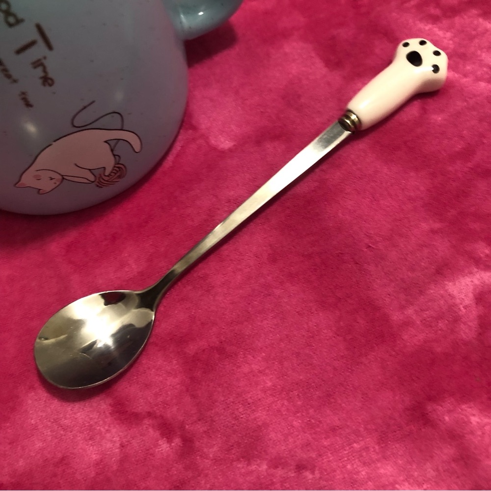 Kitty ‘Good Time’ Coffee/Tea Mug + Spoon - Great Price!! - Picture 5 of 5